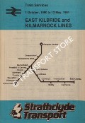 Train Services [Timetable] East Kilbride and Kilmarnock Lines, 1 October 1990 to 12 May 1991 by British Railways - Strathclyde Transport